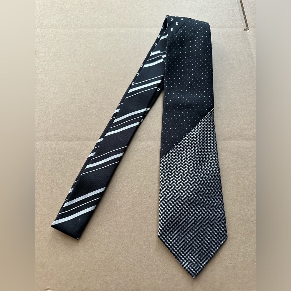 $350 NWT Etro Patchwork Paisley Strips Polka Dot Tie 100% Silk made in Italy
